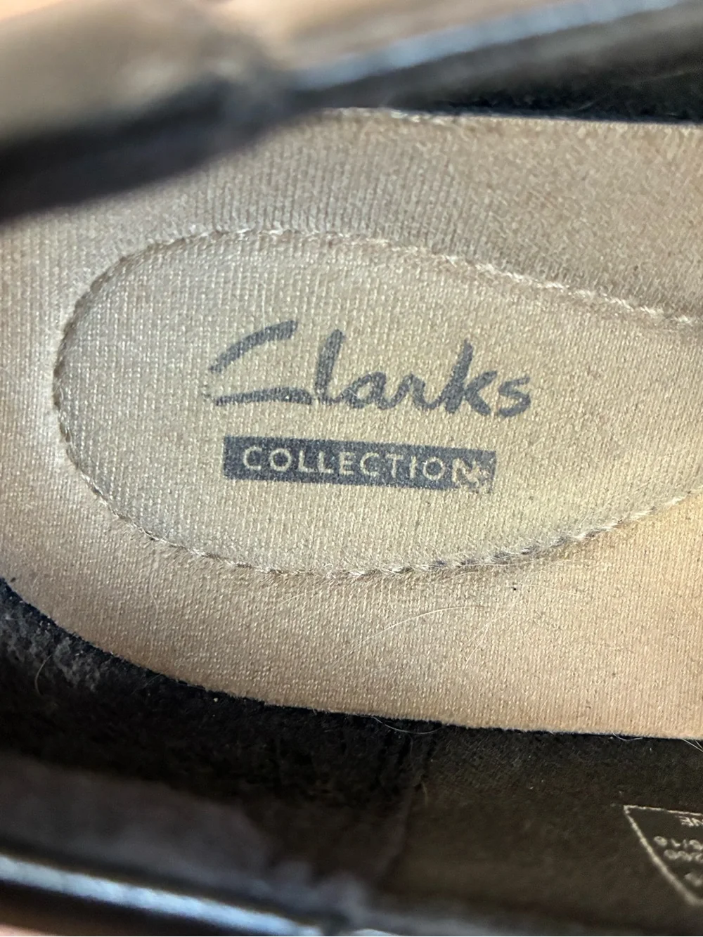 Clarks Channing Essa Black Leather Loafer Side  Zip Womens 9 Comfort Office
